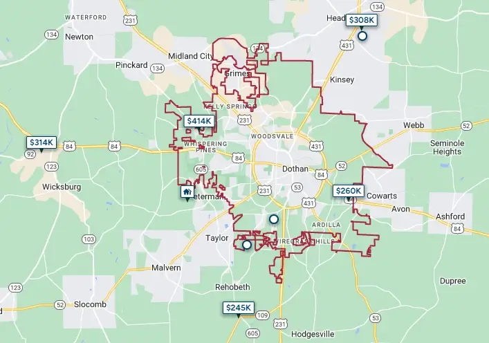 Dothan, Alabama New Home Developments